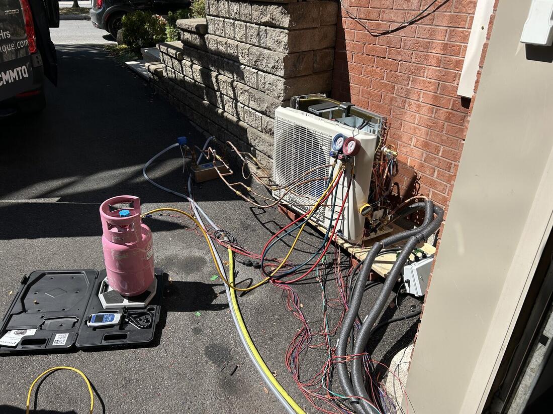 Charging the loop before a run.